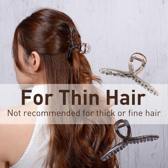 Hair Clips Set Women Medium Claw Hair Clips Non-Slip Strong Hold Casual main image 9